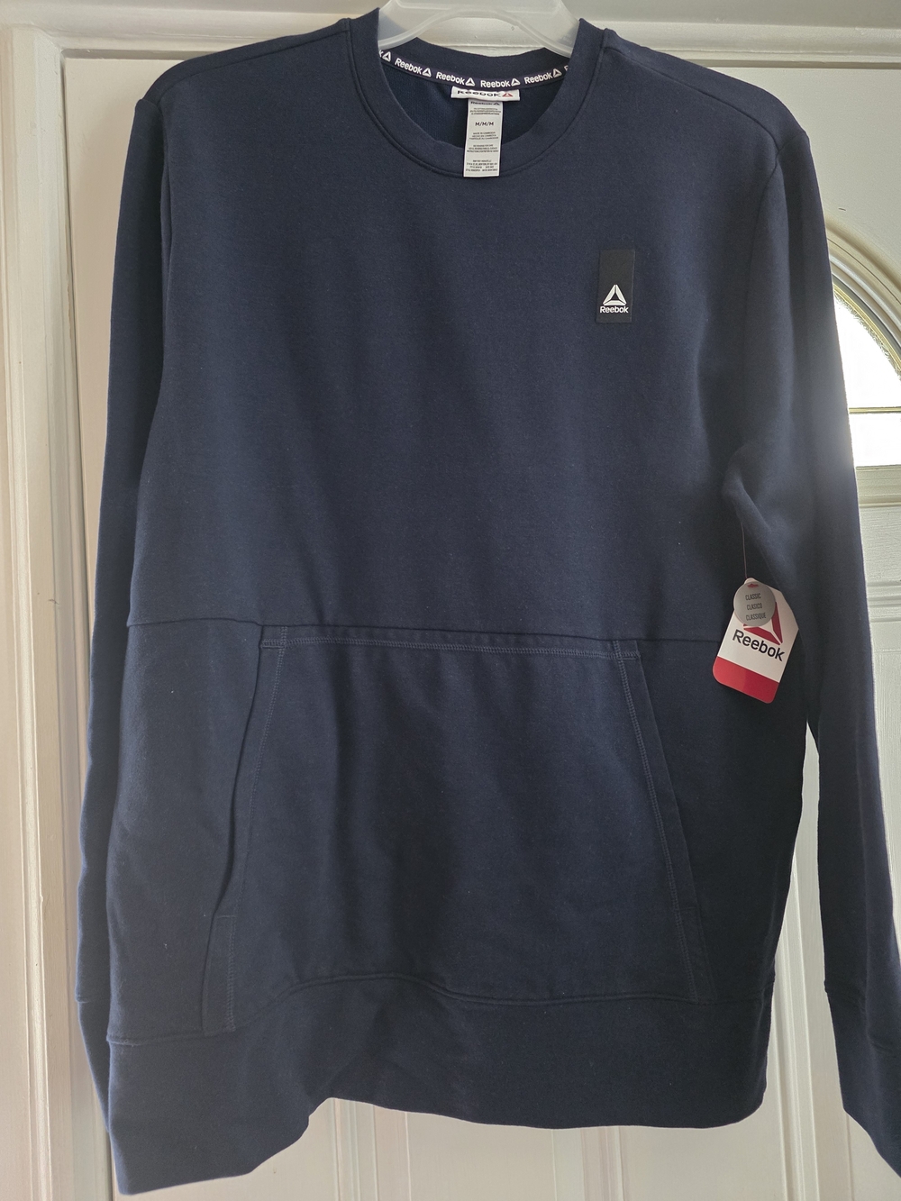 Reebok Men's Dark Navy Crewneck Pullover